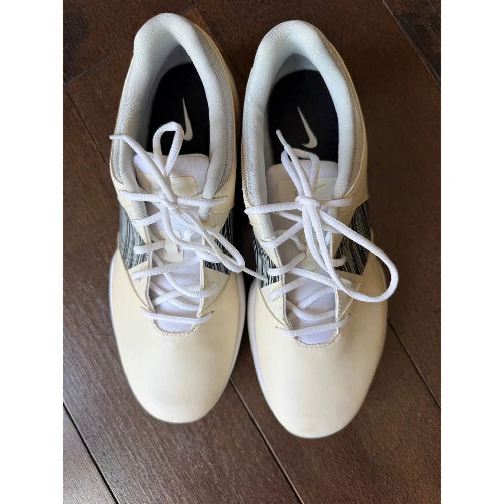 Nike delight V Classic Womens Golf Shoes Cream White Spiked 651997-100 Size